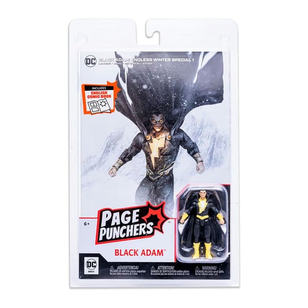 Mcfarlane Toys Black Adam + Endless Dc Comics -sarjakuvahahmo 7 Cm Musta