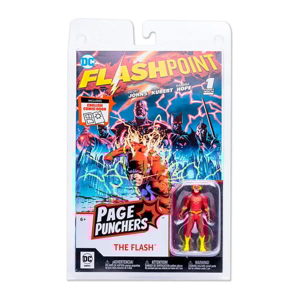 Mcfarlane Toys The Flash + Tegneserie Flashpoint Dc Comics-figur 7 Cm Rød