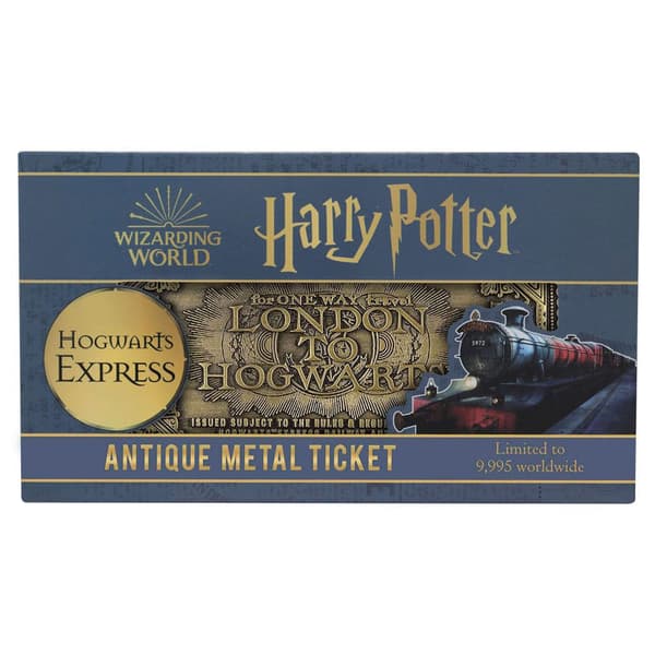 Fanattik Replika Af Hogwarts-togbilletten Limited Edition Harry Potter Gylden