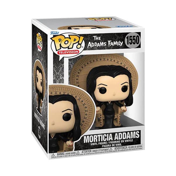 Funko Addams Family Pop! Deluxe Vinyl Morticia in Chair 10 Cm Figur
