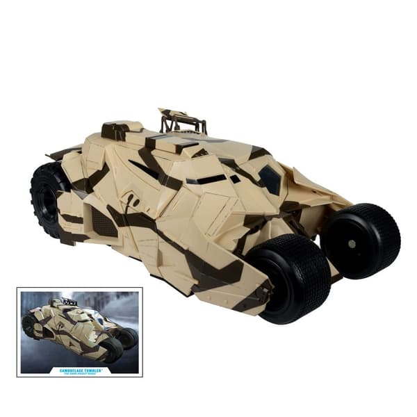 Mcfarlane Toys Dc Multiverse Ajoneuvo Tumbler Camouflage The Dark Knight Rises Kultamerkkihahmo 45 Cm