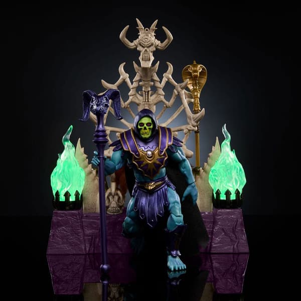 Mattel Masters Of The Universe: New Eternia Masterverse Action Skeletor & Throne-figur 18 Cm