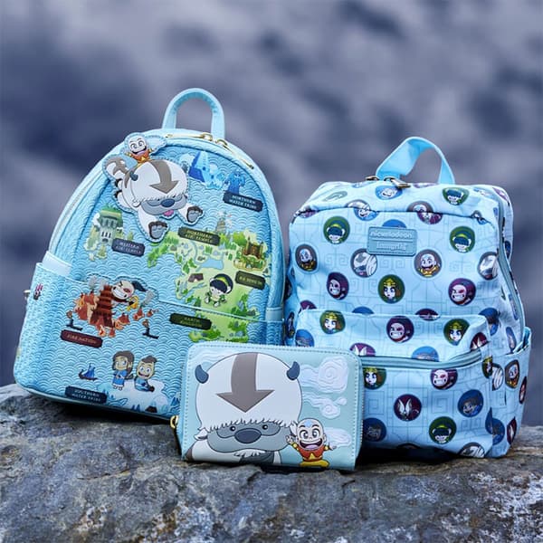 Loungefly Mini Reversible The Last Airbender Map Ryggsäck Flerfärgad
