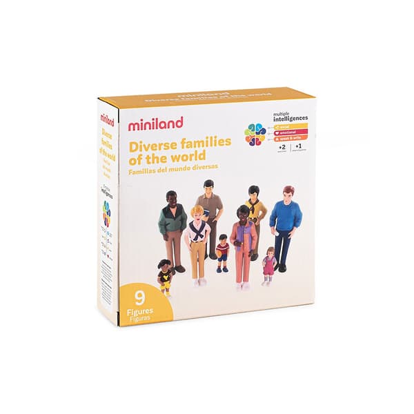 Miniland Etnisk Diversitetstal Flerfarvet