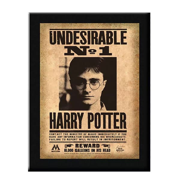 Noble Collection Harry Potter Ei-toivottu Nro 1 30x21 Cm