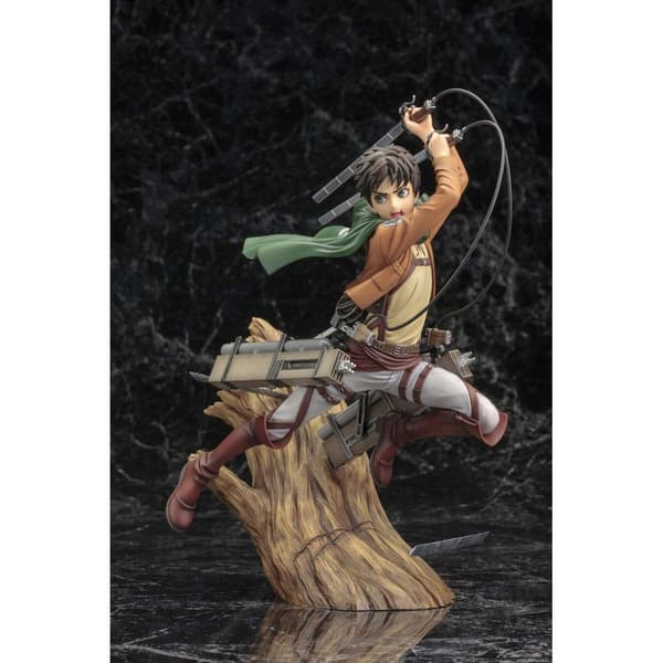 Kotobukiya Attack On Titan Artfxj 1/8 Eren Yeager Renewal Package Ver 26 Cm Staty