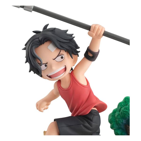 Megahouse One Piece Gem Series Pvc Portgas D Ace Run! Run! Run! 13 Cm Statue