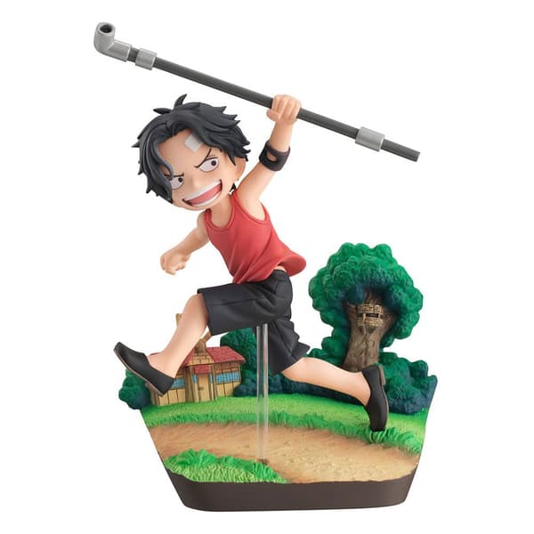 Megahouse One Piece Gem Series Pvc Portgas D Ace Run! Run! Run! 13 Cm Statue