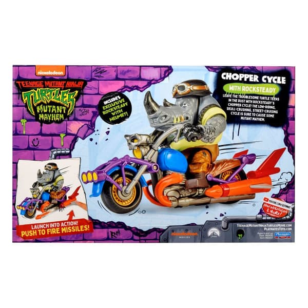 Boti Teenage Mutant Ninja Turtles Action Chopper Mit Rocksteady Figur