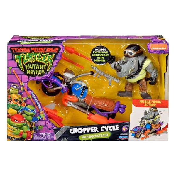 Boti Teenage Mutant Ninja Turtles Action Chopper Mit Rocksteady Figur
