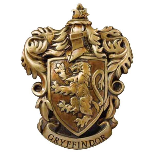 Noble Collection Gryffindor Harts Harry Potter Sköld 20x28 Cm Guld