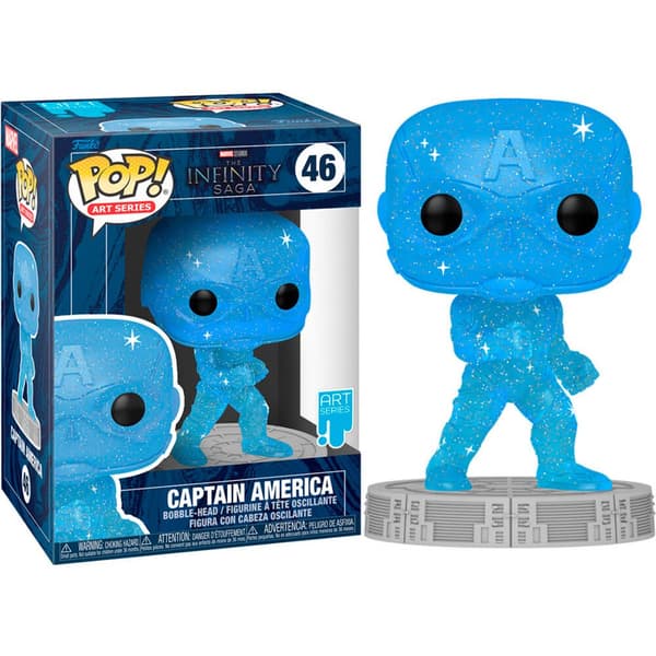 Funko Figur Pop Marvel Infinity Saga Capitan America Blue Blå