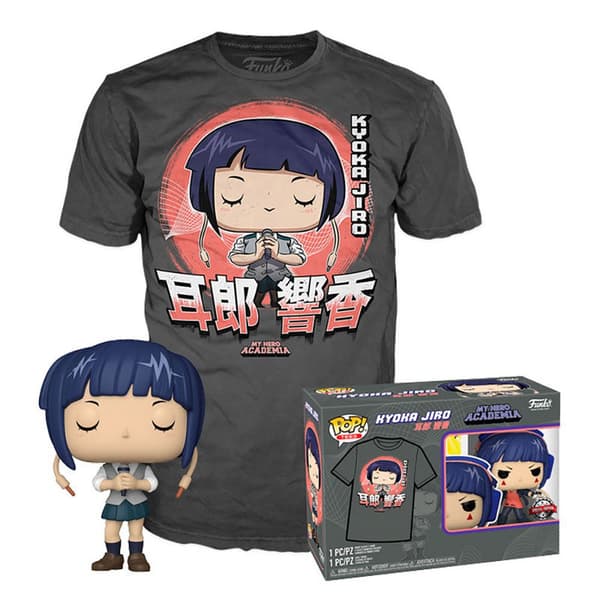 Funko Och Tee Mha Jirou Med Mic Pop Röd L