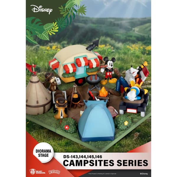 Beast Kingdom Toys Pvc-diorama D-stage Campsite-serien Mickey Mouse Disney 10 Cm
