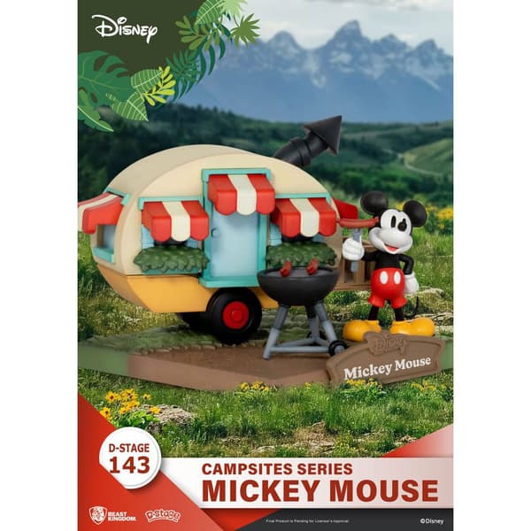 Beast Kingdom Toys Pvc-diorama D-stage Campsite-serien Mickey Mouse Disney 10 Cm