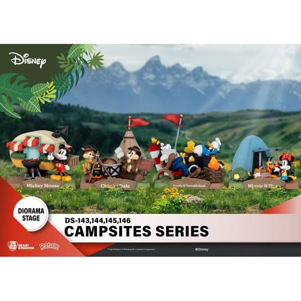 Beast Kingdom Toys Pvc-diorama D-stage Campsite-serien Mickey Mouse Disney 10 Cm