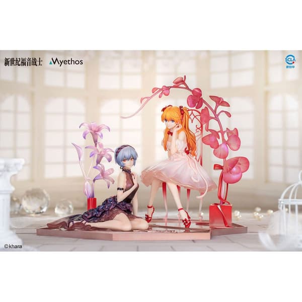 Myethos Evangelion Pvc 1/7 Rei Ayanami & Asuka Shikinami Langley: Whisper Of Flower Ver Set Staty