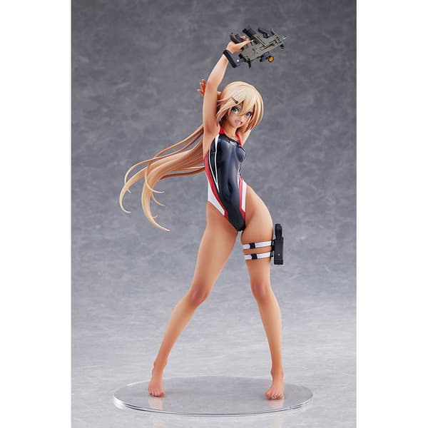 Amakuni Pvc 1/7 Kouhai Chan Fra Svømmeklubben Rød Linje Badedragt Ver. Arms Note-statue 29 Cm