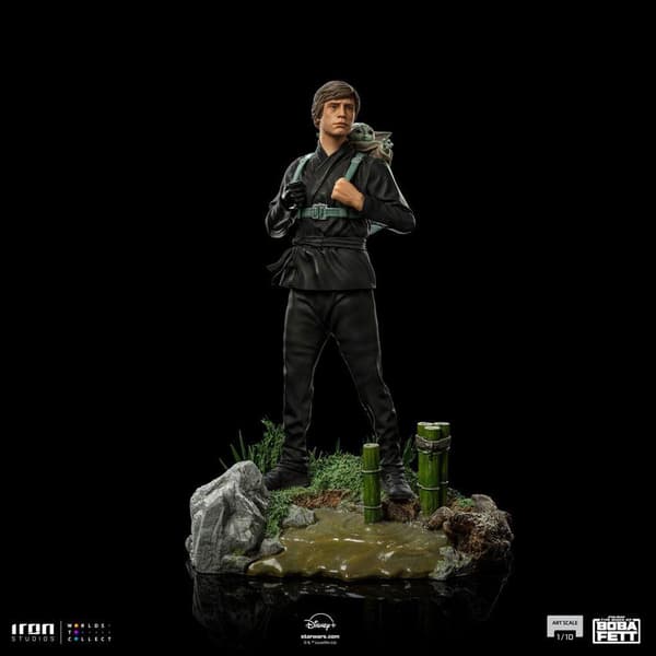 Iron Studios Luke Skywalker & Grogu Training Star Wars-statue Skala 1/10 Art Scale 20 Cm
