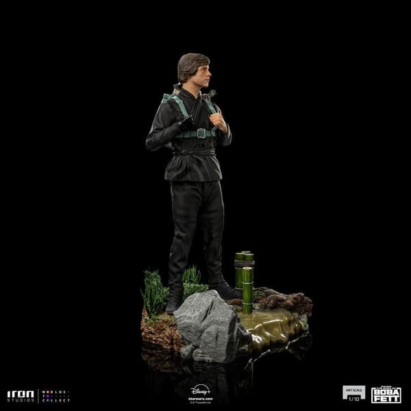 Iron Studios Luke Skywalker & Grogu Training Star Wars-statue Skala 1/10 Art Scale 20 Cm