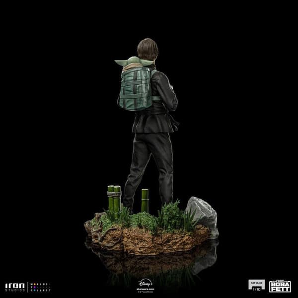 Iron Studios Luke Skywalker & Grogu Training Star Wars-statue Skala 1/10 Art Scale 20 Cm