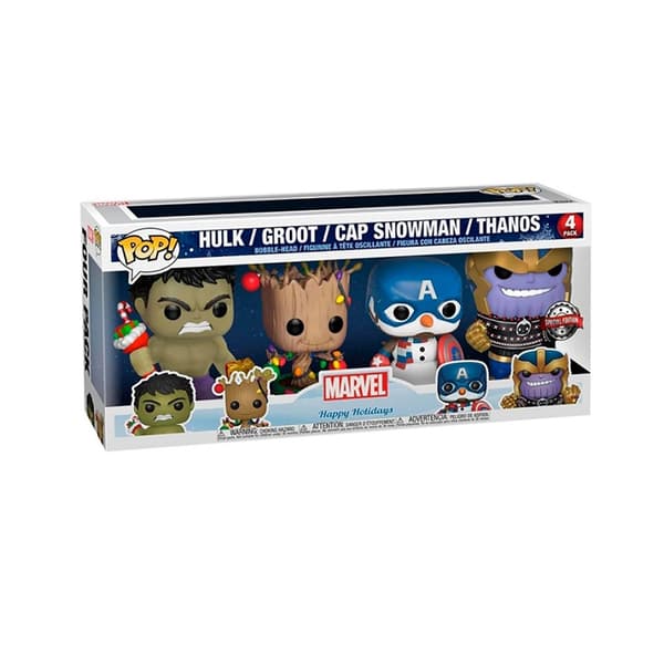 Funko Pop Marvel Holiday 4 Units