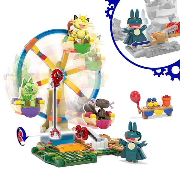Mega Pokémon Adventure Builder - Figur Af Forlystelsesparkens Pariserhjul