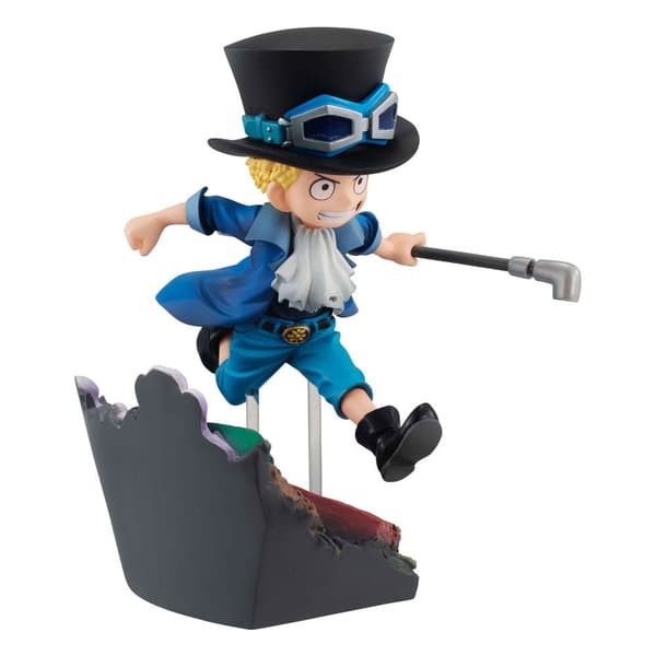 Megahouse One Piece Gem Series Pvc Sabo Run! Run! Run! 13 Cm Staty