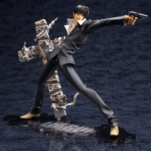 Kotobukiya Trigun Badlands Rumble Artfx J 1/8 Nicholas D Wolfwood Renewal Package Version 20 Cm Statue