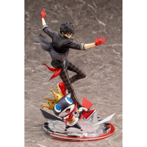Kotobukiya Persona 5 Dancing Star Night Artfxj 1/8 Hero & Morgana 25 Cm Statue