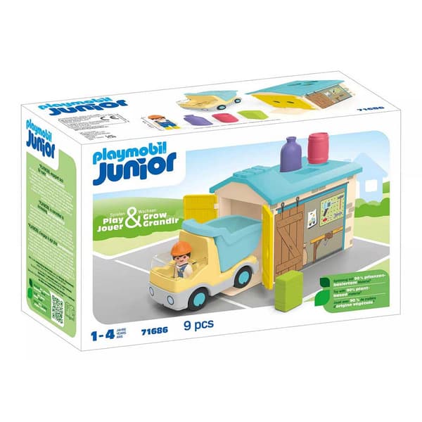 Playmobil Junior: Lastbil Med Garage