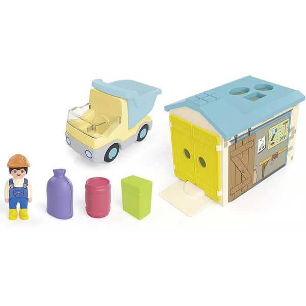 Playmobil Junior: Lastbil Med Garage
