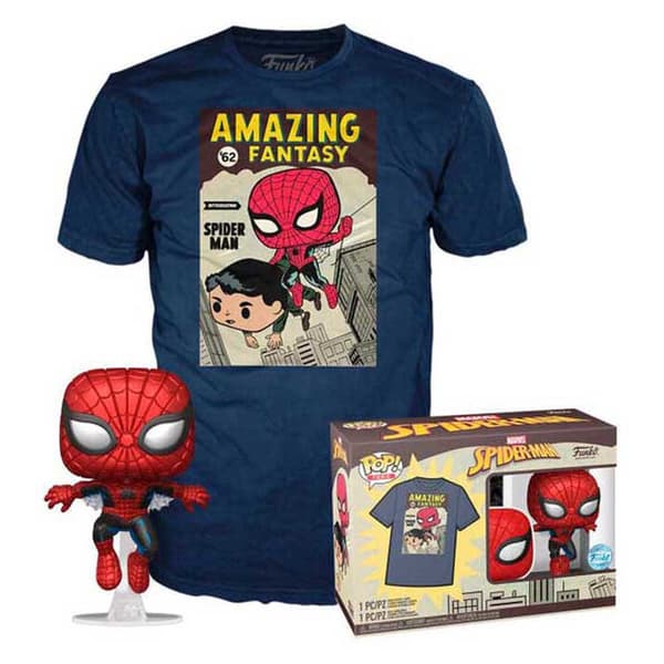 Funko Pop Marvel Spiderman Comic Tee -hahmosetti M