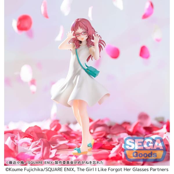 Sega The Girl I Like Forgot Her Glasses Luminasta Pvc Ai Mie Plain Clothes Ver 18 Cm Staty