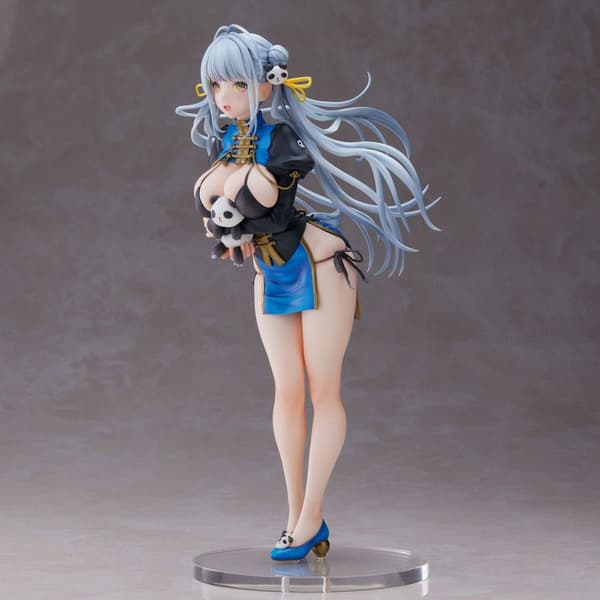 Union Creative Original Character Pvc Sencha Illustration Panda Chan China Dress 27 Cm Statue