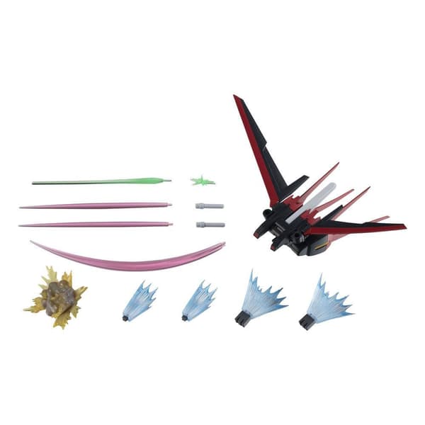 Bandai Mobile Suit Gundam Seed Robot Spirits Tillbehörsuppsättning Side Ms Aqm/ex01 Aile Striker & Option Parts Set Figur 15 Cm Flerfärgad