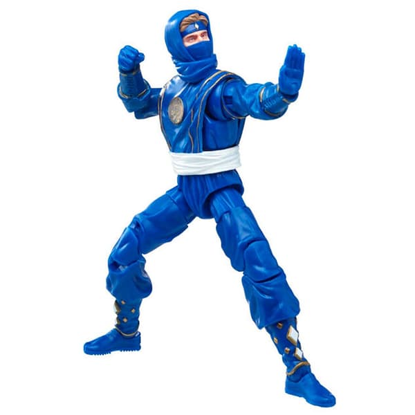 Power Rangers Ninja Blue Ranger-samlingen 15 Cm Flerfarvet