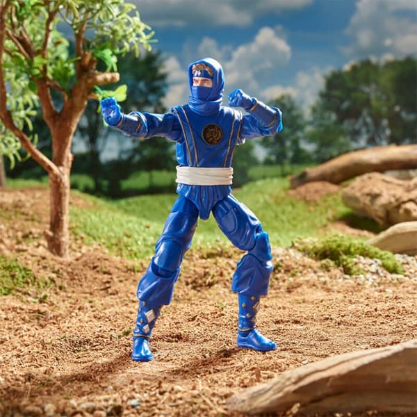 Power Rangers Ninja Blue Ranger-samlingen 15 Cm Flerfarvet
