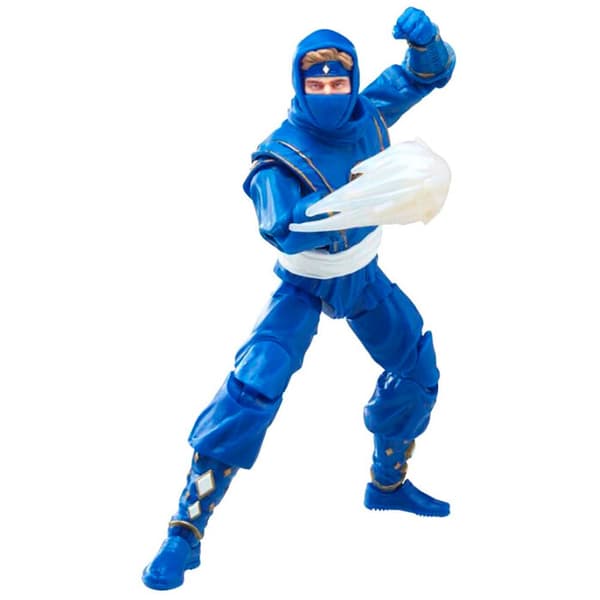 Power Rangers Ninja Blue Ranger-samlingen 15 Cm Flerfarvet