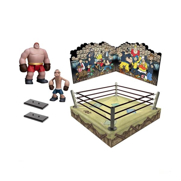 Mezco Toys Figurer 5 Poäng Deluxe Set Popeye & Oxheart Popeye 9 Cm
