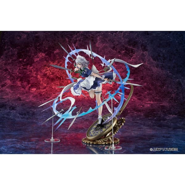 Emon Toys Pvc 1/7 Izayoi Sakuya Illustration Teddy Touhou Project Staty 32 Cm