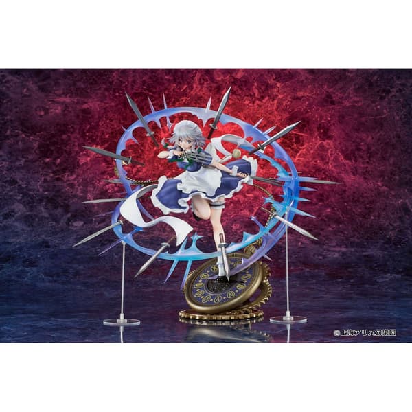 Emon Toys Pvc 1/7 Izayoi Sakuya Illustration Teddy Touhou Project Staty 32 Cm