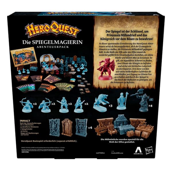 Hasbro Brætspil Die Spiegelmagierin Quest Pack Aléman Heroquest Edition