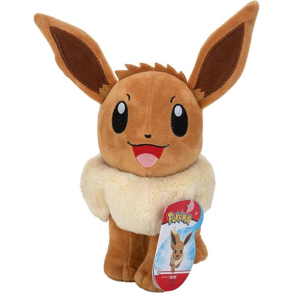 Jazwares Legetøj Pokémon Plush Eevee Ver. 01 20 Cm Brun