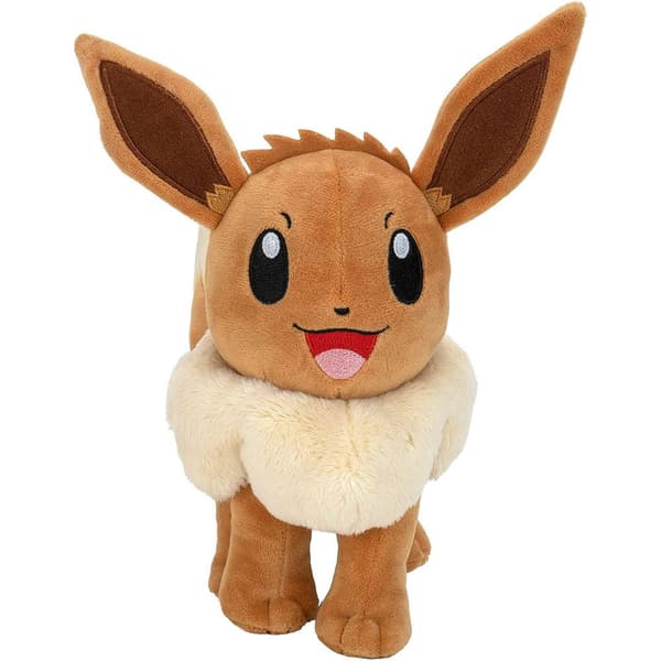 Jazwares Legetøj Pokémon Plush Eevee Ver. 01 20 Cm Brun