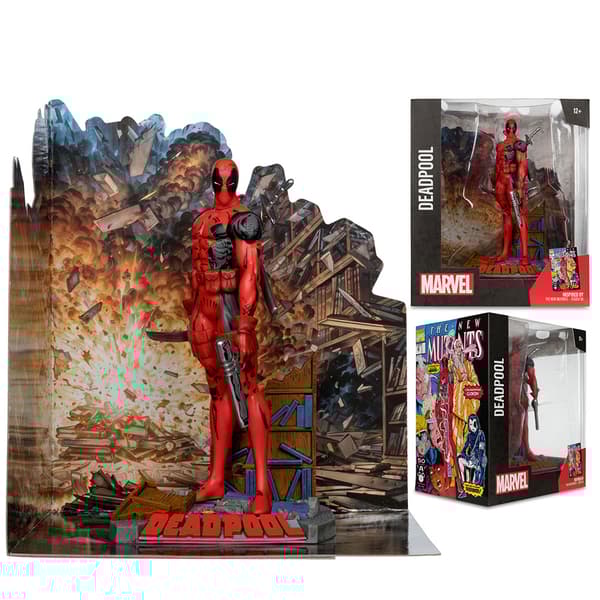 Mcfarlane Toys Marvel Pvc Statue 1/10 Deadpool The New Mutants 98 16 Cm Figur