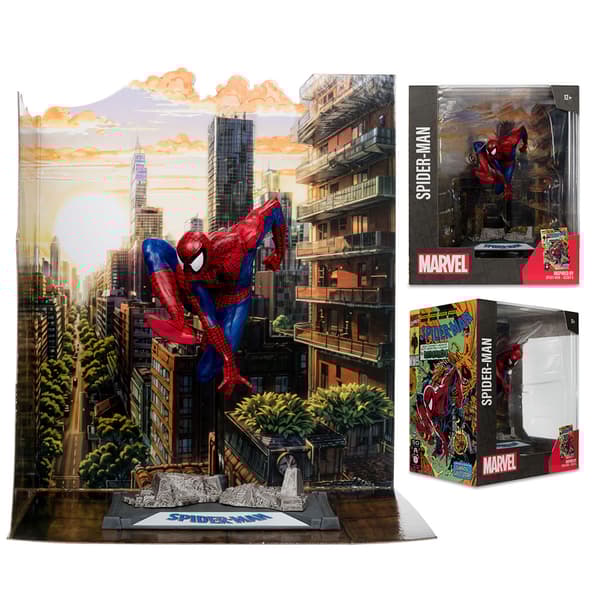 Mcfarlane Toys Marvel Pvc Statue 1/10 Spiderman 9 Cm Figur