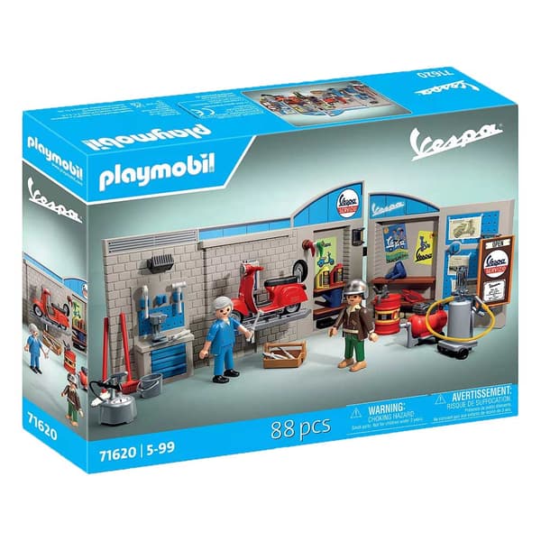 Playmobil Vespa Workshop Retro 60-talsstil