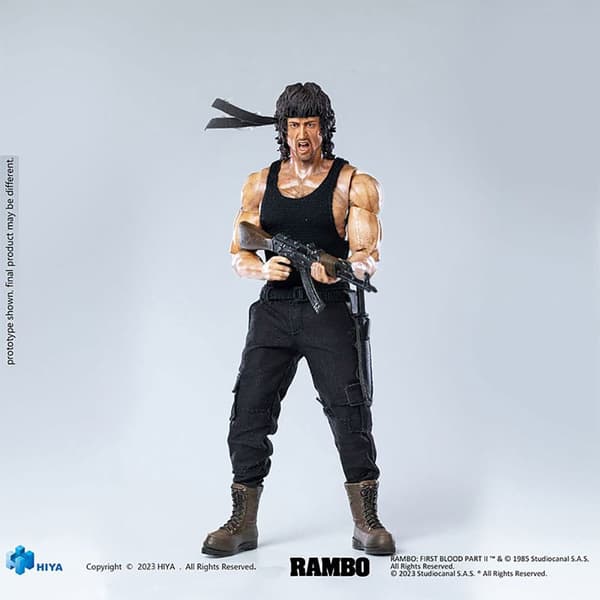 Hiya Toys 1/12 Exquisite Super Series First Blood John Rambo Figur 16 Cm