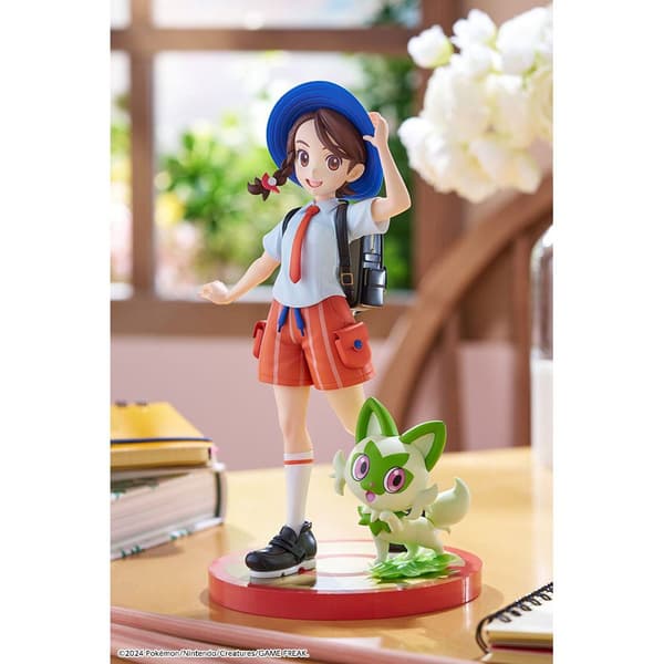 Kotobukiya Pokémon Artfxj 1/8 Juliana & Sprigatito 20 Cm Statue